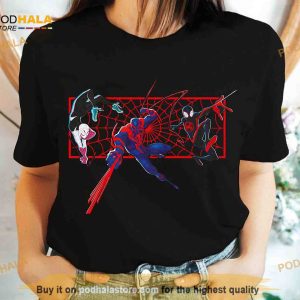 Miles Gwen 2099 Glitch Shirt, Miles Morales Tee, Spider Man Across The Spider Verse