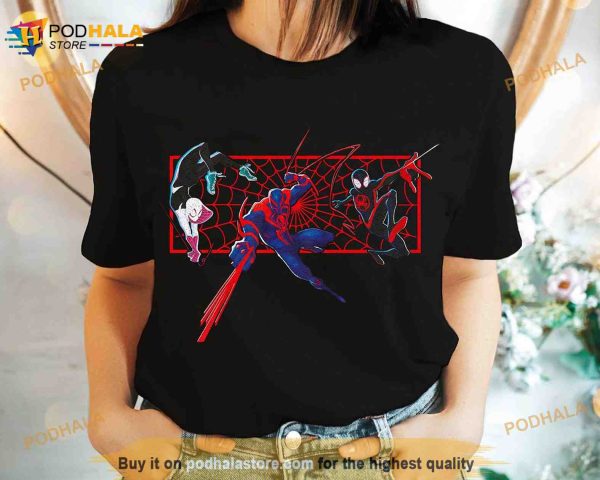 Miles Gwen 2099 Glitch Shirt, Miles Morales Tee, Spider Man Across The Spider Verse