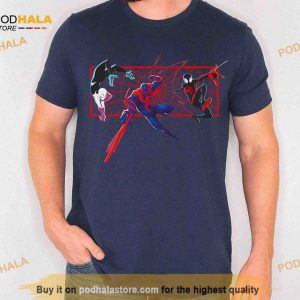 Miles Gwen 2099 Glitch Shirt Miles Morales Tee Spider Man Across The Spider Verse 2