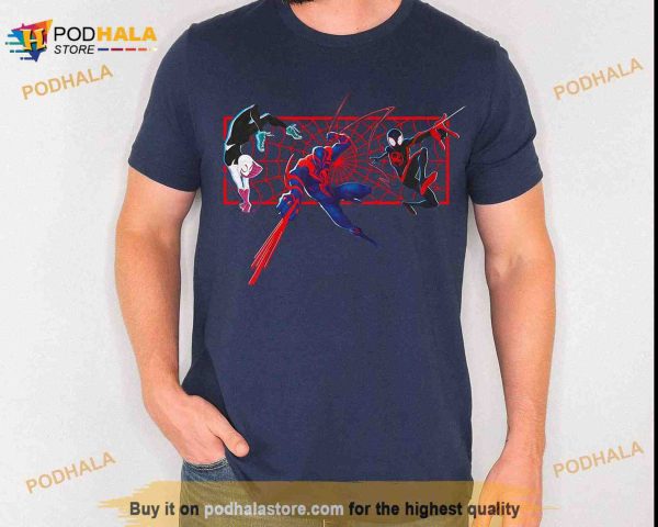 Miles Gwen 2099 Glitch Shirt, Miles Morales Tee, Spider Man Across The Spider Verse