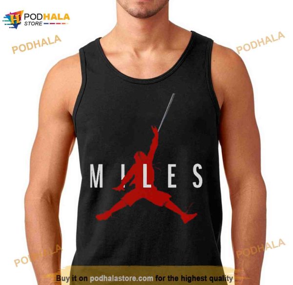 Miles Morales Air Jordan Parody Logo Spider Verse Shirt