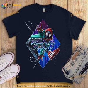 Miles Morales Spider-Man Avenger Retro Vintage Superhero Comic Unisex Shirt