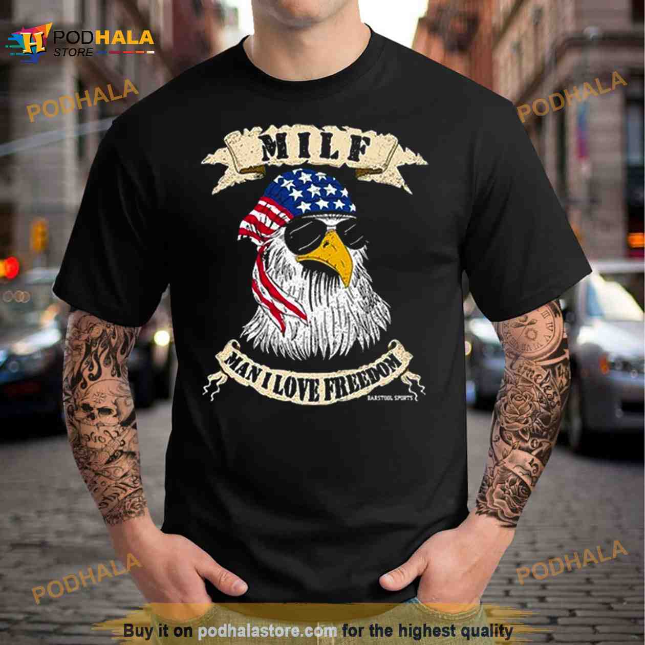 MILF Man I Love Freedom Eagles USA 2023 Shirt - Bring Your Ideas, Thoughts  And Imaginations Into Reality Today