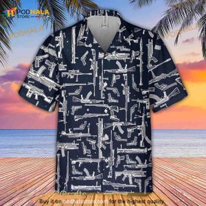 Military Elements Hawaiian Shirt Veteran 3d Hawaii Shirt For Grandpa Dad 2