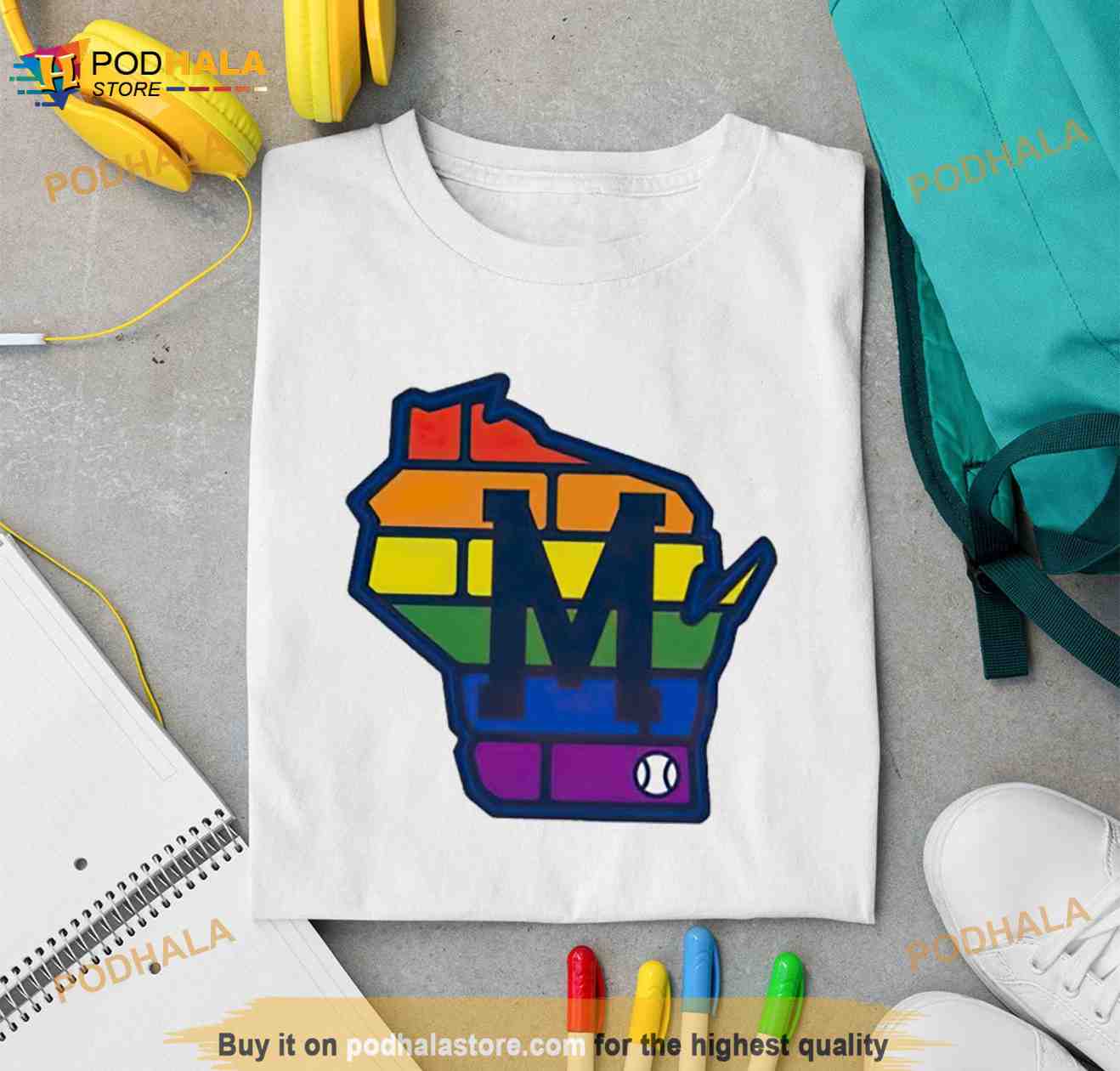 Milwaukee Brewers Pride LGBT Shirt - Bring Your Ideas, Thoughts