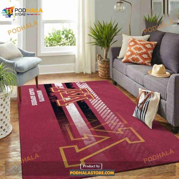 Minnesota Golden Gophers Ncaa Rug Room Carpet Sport Custom Area Floor Home Decor