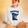 Minnesota Timberwolves Basketball Map Logo 2023 Shirt