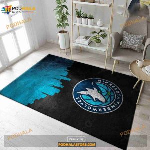 Minnesota Timberwolves Nba Team Area Rug Living Room And Bedroom Rug