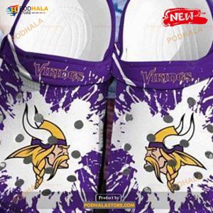 Minnesota Vikings Crocs Minnesota Vikings Charms Vikings Comfortable Classic Clogs Shoes