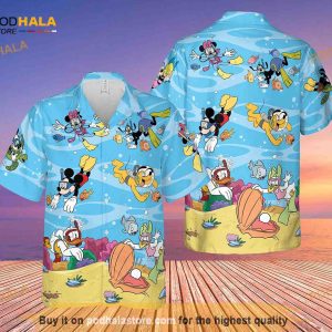 Minnie Mouse Hawaii Shirt, Disney Dive Mickey Beach Shirt,