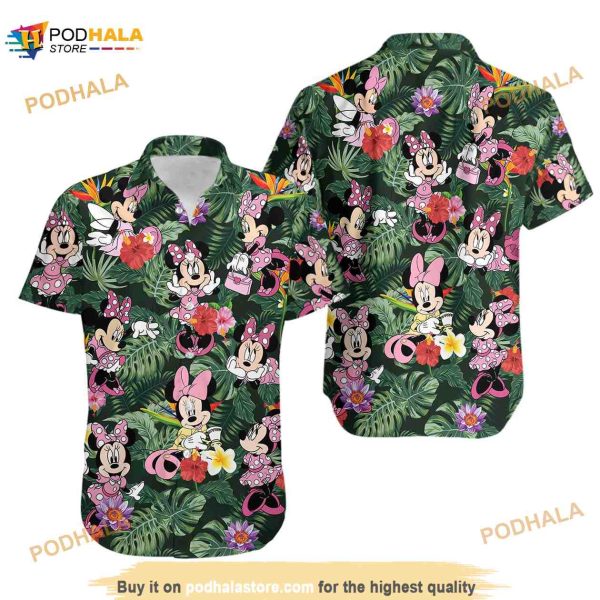 Minnie Mouse Shirt, Minnie Hawaiian Shirt
