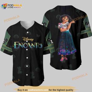 Mickey Mouse Disney Cartoon Pinstripe 3D Baseball Jersey - Bring