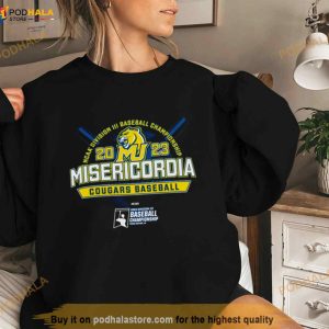 Misericordia University 2023 Ncaa Division Iii Baseball Championship Misericordia Cougars Baseball Shirt 2