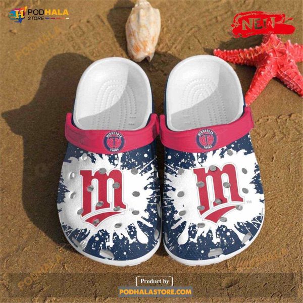 Mlb Minnesota Twins Rubber Comfy Footwear For Unisex & Kids Crocs Clog Shoes