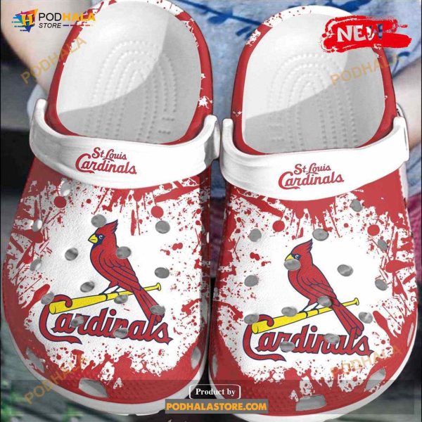 Mlb Team St Louis Cardinals Red-white For Unisex & Kids Crocs Clog Shoes
