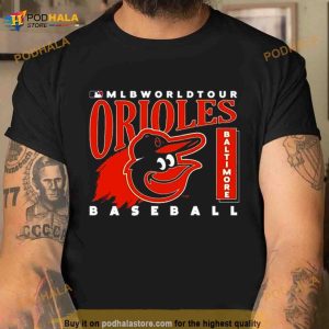 Mlb World Tour Baltimore Orioles Baseball Logo 2023 Shirt 2