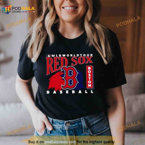 MLB World Tour Boston Red Sox Baseball Logo 2023 Shirt