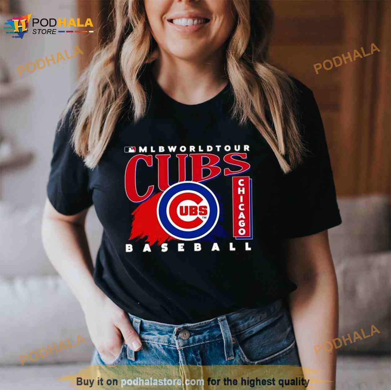 MLB World Tour Chicago Cubs Baseball Logo 2023 Shirt - Bring Your Ideas,  Thoughts And Imaginations Into Reality Today