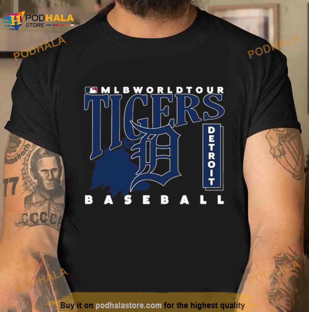 MLB World Tour Detroit Tigers Baseball Logo 2023 Shirt - Bring Your Ideas,  Thoughts And Imaginations Into Reality Today