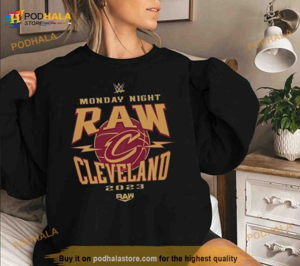 Monday Night RAW x Cleveland Cavaliers 2023 Shirt