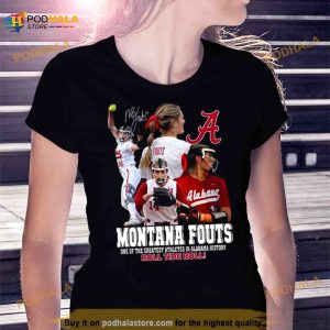 Montana Fouts One Of The Greatest Athletes In Alabama History Roll Tide Roll Signature Shirt 3
