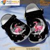 Moon Light Flamingo 3D Crocs, Funny Crocs