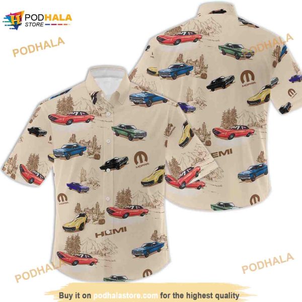 Mopar Cars Camp Funny Hawaiian Shirt, Car Funny Aloha Shirt, Car Lovers Gift