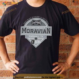 Moravian University 2023 NCAA Division III Softball Championship Moravian Shirt