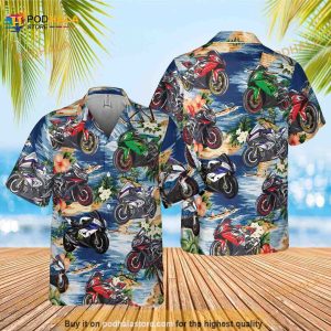 Motocross Funny Hawaiian Shirt, Motobike Lover Gift