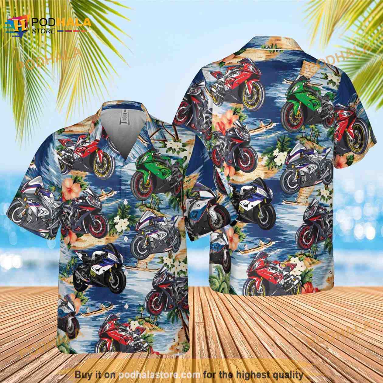 Motocross Funny Hawaiian Shirt, Motobike Lover Gift Motocross Funny Hawaiian Shirt, Motobike Lover Gift