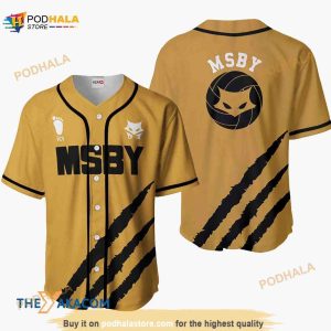 Msby Haikyuu Anime Costume 3D Baseball Jersey Shirt