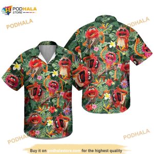 Muppet Hawaii Shirts, The Muppets Shirts, Animal Muppet Disney Hawaiian Shirt
