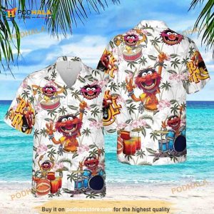 Muppet Hawaiian Shirt, Muppet Beach Shirt, Muppet Aloha Shirt