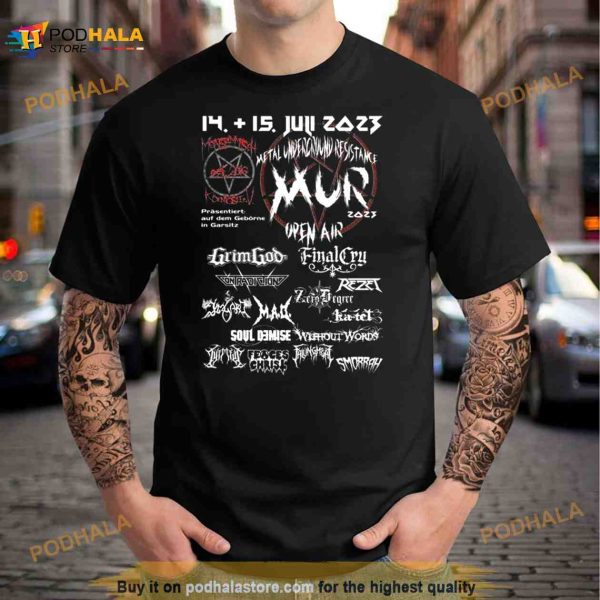 MUR Open Air 2023 Metal Underground Resistance Shirt