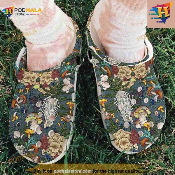 Mushroom Collection Classic Crocs Clog Shoes