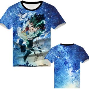 My Hero Academia Unisex Summer Loose Short Sleeve 3D Anime Shirt