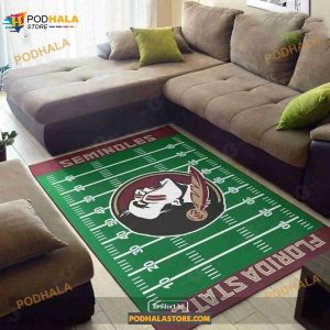 NFL Football Team Florida State Seminoles Home Field Area Rug Home Decor