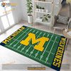 NFL Team Michigan Wolverines Home Field Area Rug Sport Home Decor