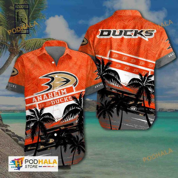 NHL Anaheim Ducks Hawaiian Shirt, Hawaiian Beach Shirt Gift For Husband