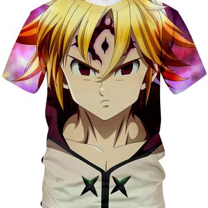 Nanatsu No Taizai Short Sleeve 3D Anime Shirt Printed Graphic 3D