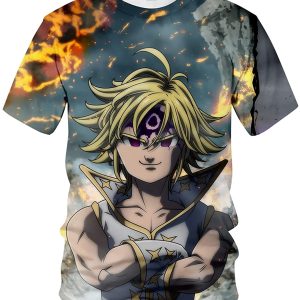 Nanatsu No Taizai The Seven Deadly Sins Short Sleeve 3D Anime Shirt