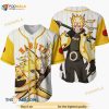 Naruto Uzumaki Bijuu Mode Anime Sport Style 3D Baseball Jersey Shirt