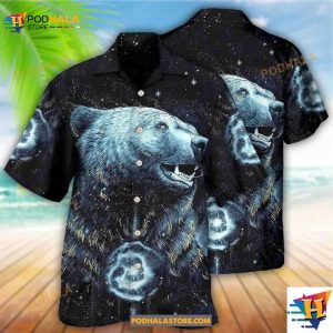 Native Style Love Peace Bear So Cool Hawaiian Shirt, Gift Ideas For Bear Lovers
