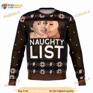 Naughty List Girls Ugly Christmas Sweater, Funny Xmas Gifts