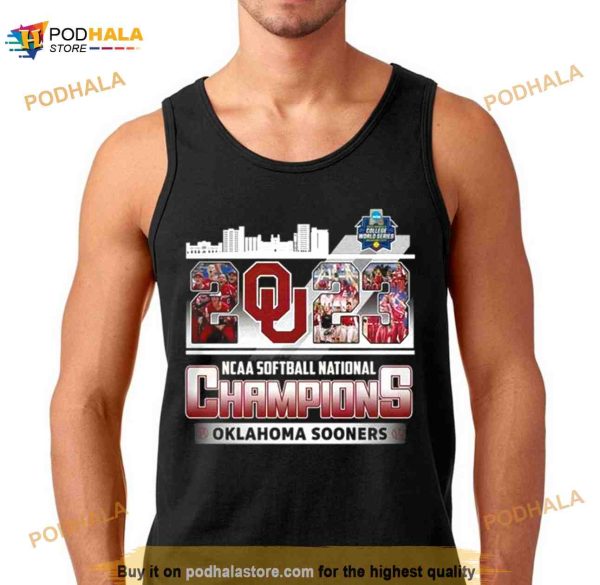 NCAA Softball National Champions 2023 Oklahoma Sooners Skyline Shirt