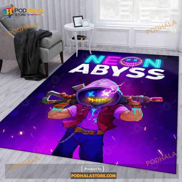 Neon Abyss Playstation Rug Living Room Rug Home Decor Floor Decor