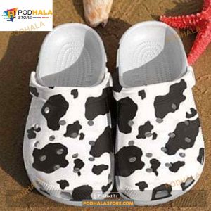 New Cow Fabric Crocs Clog Shoes Crocband Clog Comfortable For Mens Womens