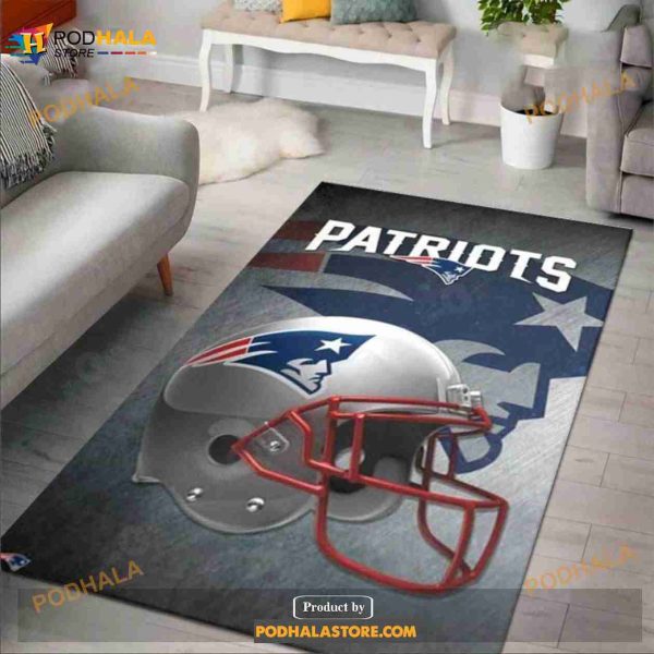 New England Patriots NFL Team Home Decor Area Rug Rugs For Living Room Rug Home Decor