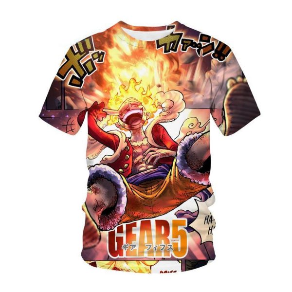 New One Piece 1044 Luffy Gear 5 Anime Manga 3D Anime Shirt