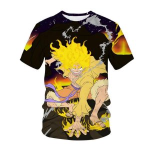 New One Piece Luffy Gear 5 Anime Manga 3D Anime Shirt